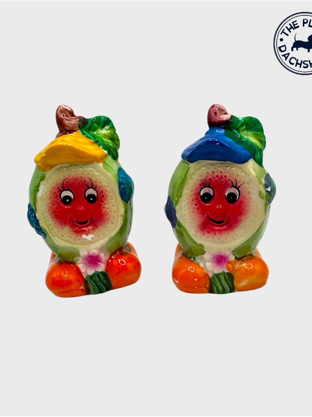 Vintage Anthropomorphic Watermelon Shakers